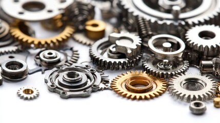 Mechanical engineer isolated on white background