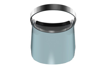 Clear plastic face shield with a black adjustable strap, providing eye and face protection. Essential safety equipment, FACE SHIELD FACE MASK MASKER SAFETY, covid19 covid 19 corona virus covid-19 PNG