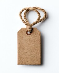 Blank Cork Gift Tag with Jute Twine