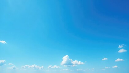 Vast, cloudless blue sky on a bright sunny day Perfect for backgrounds or summer themes , weather, bright sky, sunny day