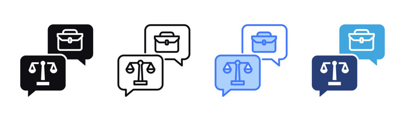 Consultation icon sheet multiple style collection