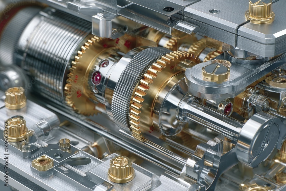 Aufkleber precision craftsmanship in a mechanical watch highlighting intricate gears and components