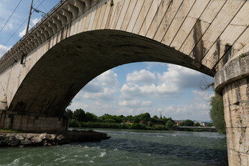 The railway bridge in Verona, on the Milan-Venice line, is a vital infrastructure enabling fast,...
