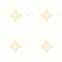 Elegant Beige Ornamental Seamless Pattern – Subtle Vintage Tile Design on White Background

