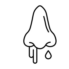 Runny Nose line icon