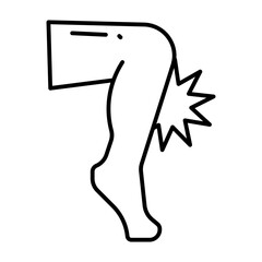 Cramps line icon