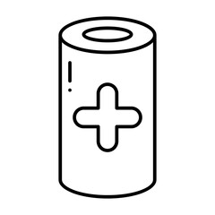 Obraz premium Bandage line icon