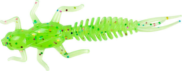 Fishing spinners and wobblers multi-colored on background