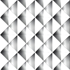 Abstract Metallic Geometric Pattern with Gradient Diamond Shapes

