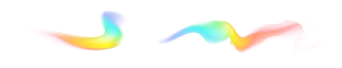 Smooth Spectrum Trail PNG Abstract Gradient Overlay for Creative Background Use