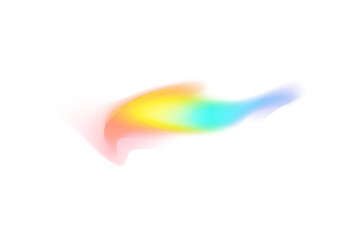 Obraz premium Soft Spectrum Stream PNG Colorful Gradient Wave Effect for Digital Art and Overlay Use