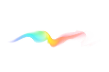 Soft Spectrum Stream PNG Colorful Gradient Wave Effect for Digital Art and Overlay Use