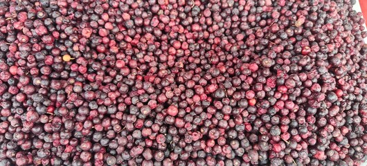 A pile of fresh falsa fruit.
