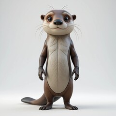 personaje de nutria bebé