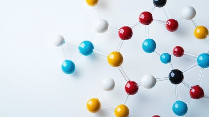 Molecular compounds isolated on white background