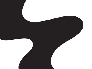 black and white free curve on background