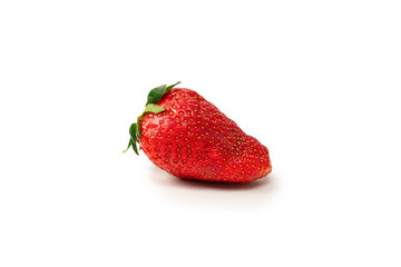 Fresh group of berries isolated on a white background.