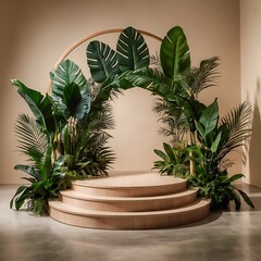 Wooden Stage or podium for product photography