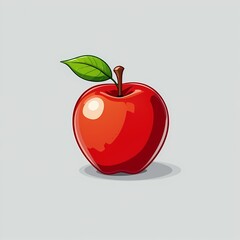 red apple illustration