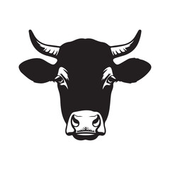 cow head vector icon  illustration design 