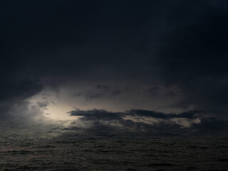 Cloud storm sky dark rain lightning thunder stormy typhoon nature light scene rainy atmosphere...
