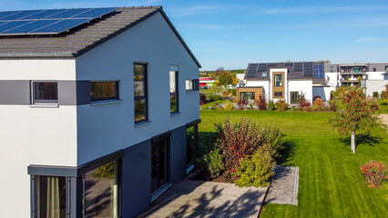 Moderne Wohnsiedlung in Deutschland