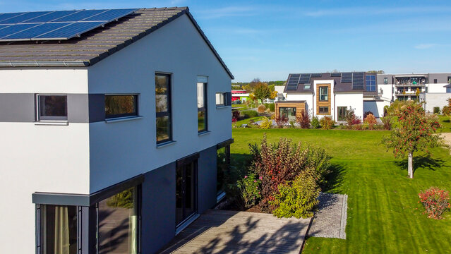 Moderne Wohnsiedlung in Deutschland