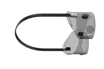 Safety Goggles Adjustable Lightweight Anti-Fog Protective Safety Glasses Eye Protection, Clear safety glasses with transparent lenses black temples, offering eye protection protective equipment PNG