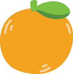 Cute fruit illustration. Hand drawn.