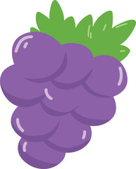 Cute fruit illustration. Hand drawn.