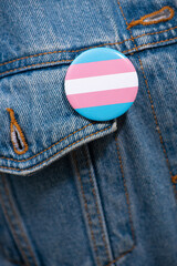 Concept of badge support asexual, genderqueer ,bisexual, transgender