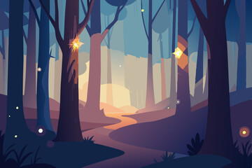 winter forest landscape