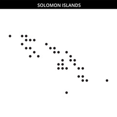 Solomon Islands map outline