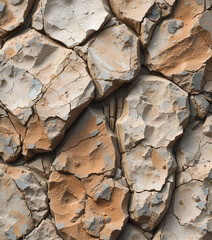 Fototapeta premium Stone Wall Background with Natural Colors