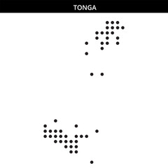Tonga's island map