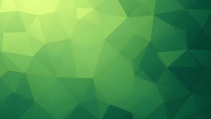 Obraz premium Abstract geometric background with various shades of green polygons creating a modern, low-poly texture.