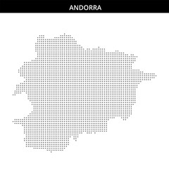 Fototapeta premium Andorra in pointillist style