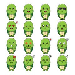 Cute Turtle Cartoon Mascot Character Illustration