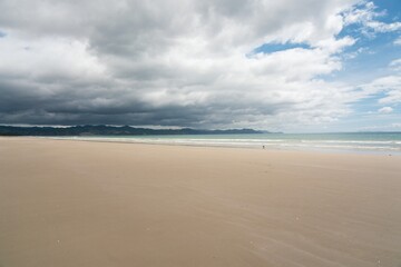 Empty Matarangi Beach on a Beautiful Sunny Day, New Zealand