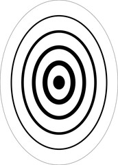 Dynamic oval line shape, logo, icon. Geometric elements