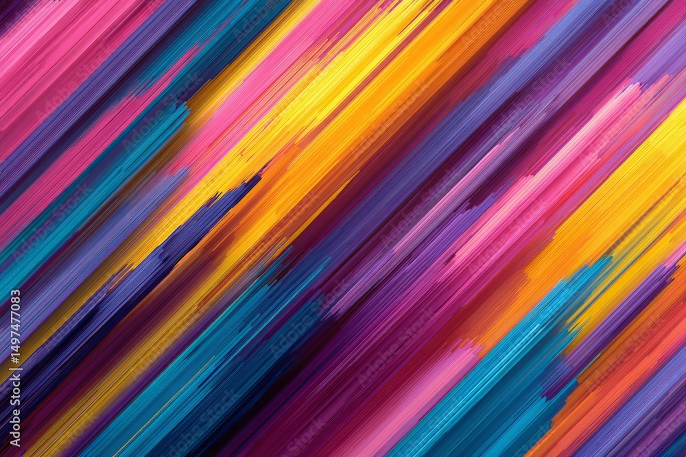 Poster abstract vibrant artwork showcasing dynamic colors and texture in bold strokes