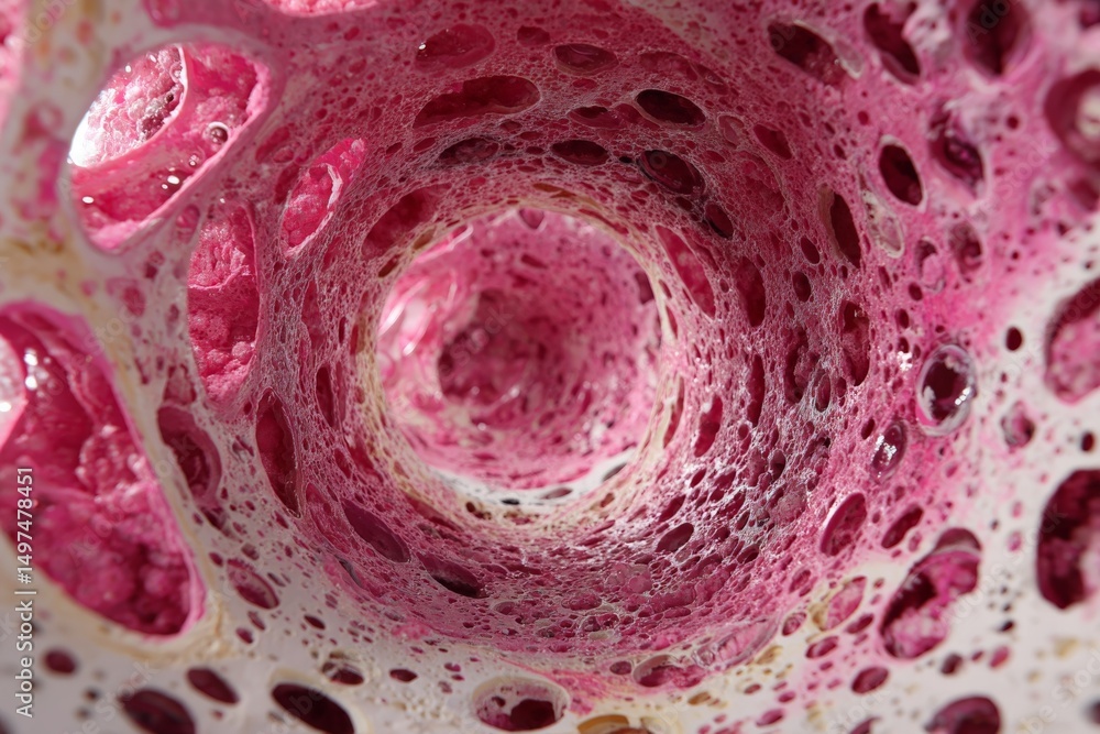 Aufkleber Colorful abstract texture of hollow structure showcasing intricate details and patterns