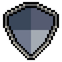 Shield in pixel art style