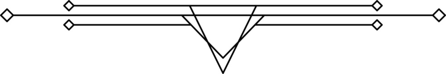 Decorative art deco for border. Art deco illustration