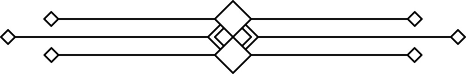 Decorative art deco for border. Art deco illustration