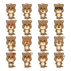 Cute Otter Cartoon Mascot Character Illustratio