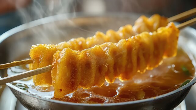 Eomuk, Fish Cake Skewers, Korean Cuisine, Korean Food, Street Food, Korean Street Food