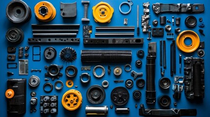 Obraz premium Efficient management of assorted car parts for streamlined operations.