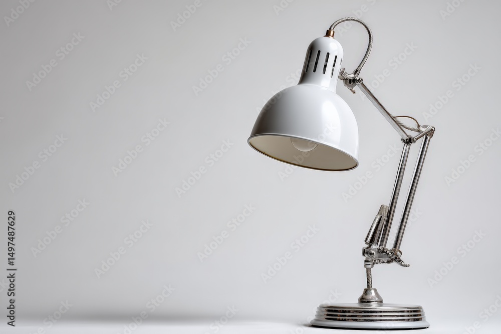 Aufkleber modern desk lamp cast in soft light for an inspiring workspace at home or office during daylight hou