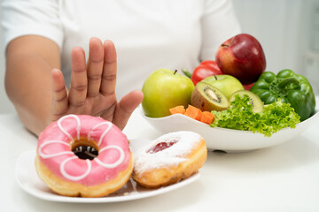 Junk food no good health eating for diet.